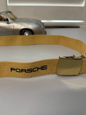 Rare Vintage Porsche Fabric Belt with Logo